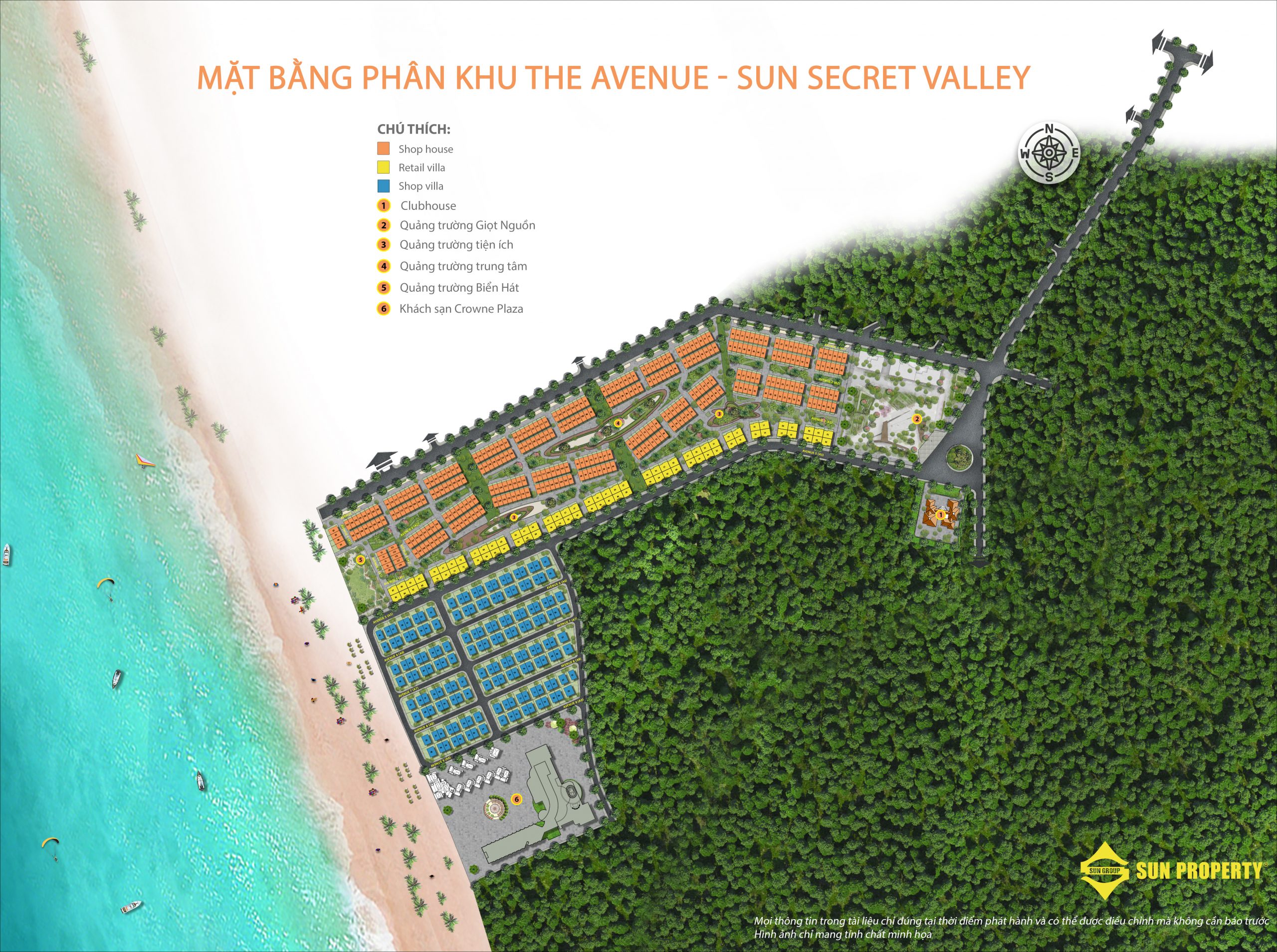mat bang the avenue sun secret valley